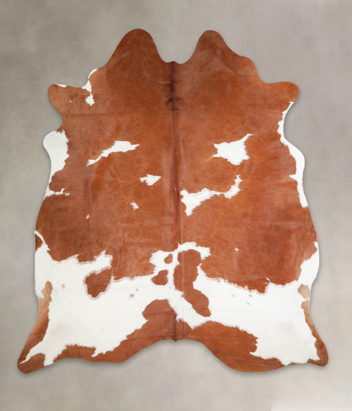 Brown and White Cowhide Rug #A23228