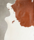 Brown and White Cowhide Rug #A23229