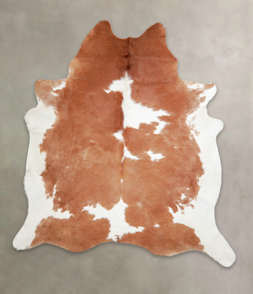 Brown and White Cowhide Rug #A23231