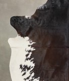 Chocolate and White Cowhide Rug #A23245