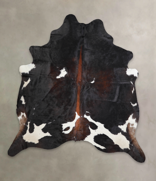 Chocolate and White Cowhide Rug #A23246