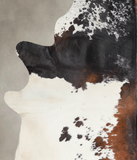Chocolate and White Cowhide Rug #A23259