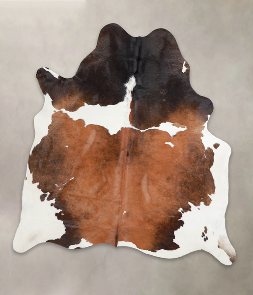 Chocolate and White Cowhide Rug #A23272