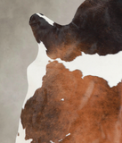 Chocolate and White Cowhide Rug #A23272