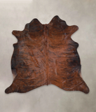 Dark Brindle Cowhide Rug #A23276