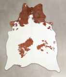 Brown and White Cowhide Rug #A23286