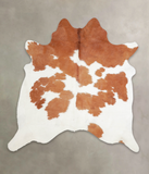 Brown and White Cowhide Rug #A23287