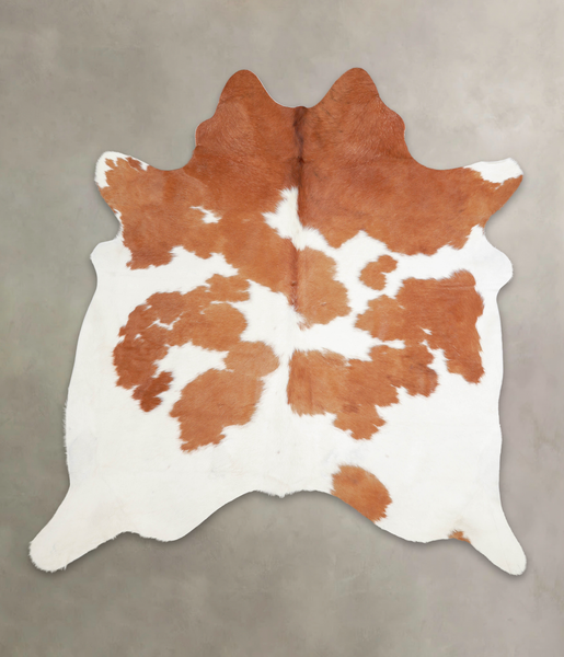 Brown and White Cowhide Rug #A23287