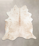 Beige and White Cowhide Rug #A23302