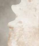 Beige and White Cowhide Rug #A23302