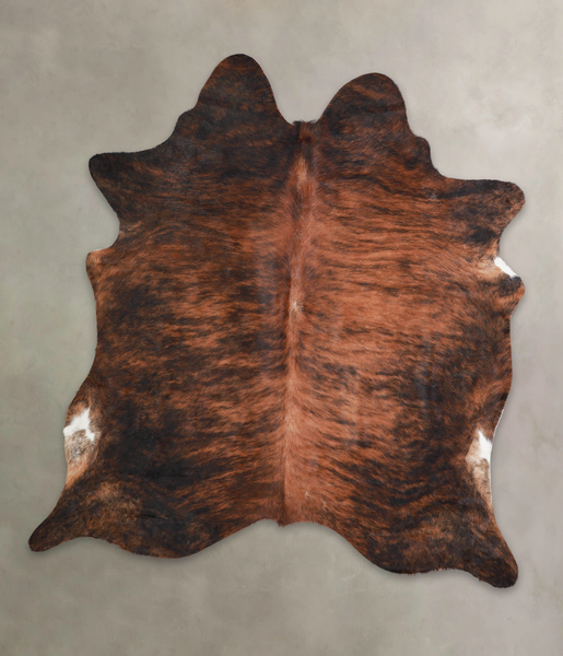 Dark Brindle Cowhide Rug #A23309