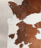 Brown and White Cowhide Rug #A23313