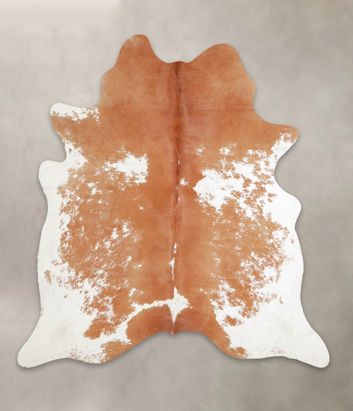 Brown and White Cowhide Rug #A23315