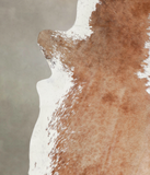 Brown and White Regular Cowhide Rug #A23415