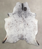 Salt and Pepper Black Cowhide Rug #A23433