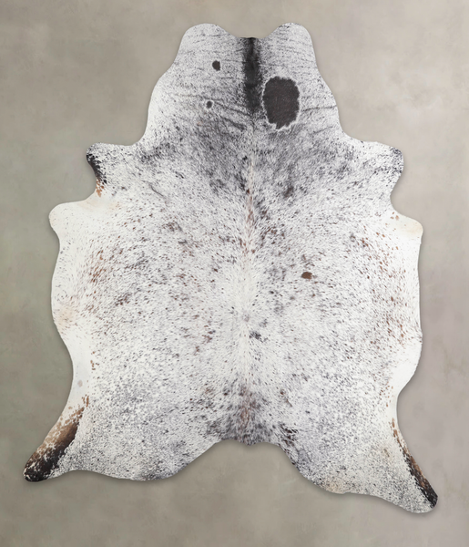 Salt and Pepper Black Cowhide Rug #A23433