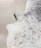 Salt and Pepper Black Cowhide Rug #A23433