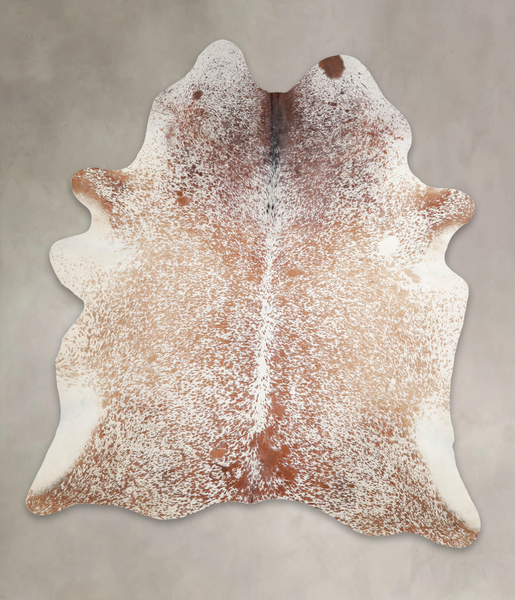 Salt and Pepper Brown Cowhide Rug #A23435