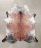 Salt and Pepper Brown Cowhide Rug #A23504