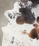 Salt and Pepper Brown Cowhide Rug #A23517