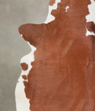 Brown and White Regular Cowhide Rug #A23520