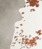 Brown and White Cowhide Rug #A23622