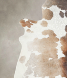 Chocolate and White Cowhide Rug #A23720
