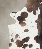 Chocolate and White Cowhide Rug #A23722