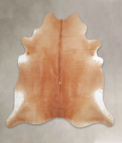 Solid Brown Cowhide Rug #A23723