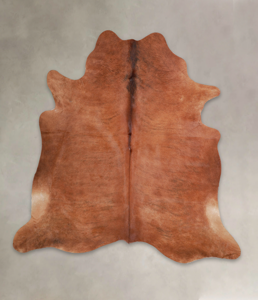 Solid Brown Cowhide Rug #A23730
