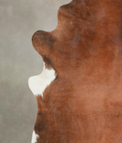 Solid Brown Cowhide Rug #A23753