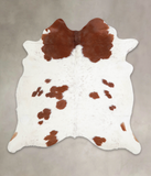 Brown and White Cowhide Rug #A23775