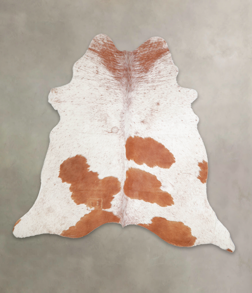 Brown and White Cowhide Rug #A23776