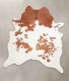 Brown and White Cowhide Rug #A23777