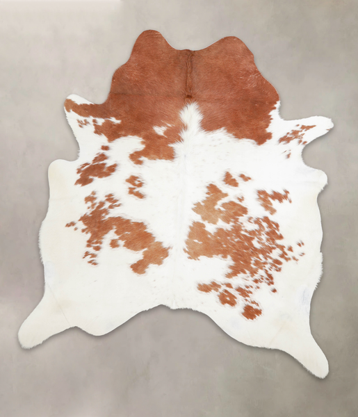 Brown and White Cowhide Rug #A23777