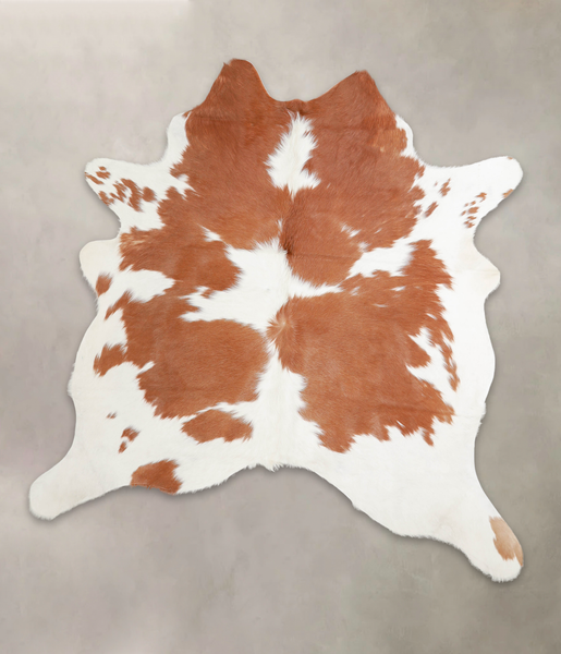 Brown and White Cowhide Rug #A23778