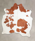 Brown and White Cowhide Rug #A23785