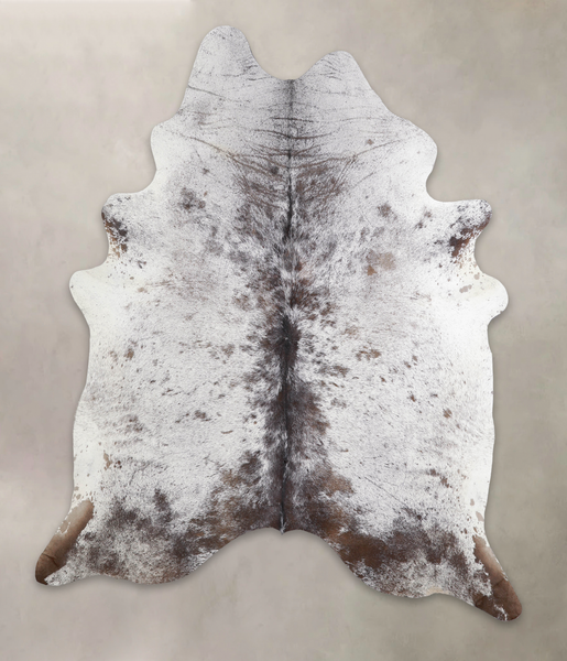 Salt and Pepper Brown Cowhide Rug #A23833