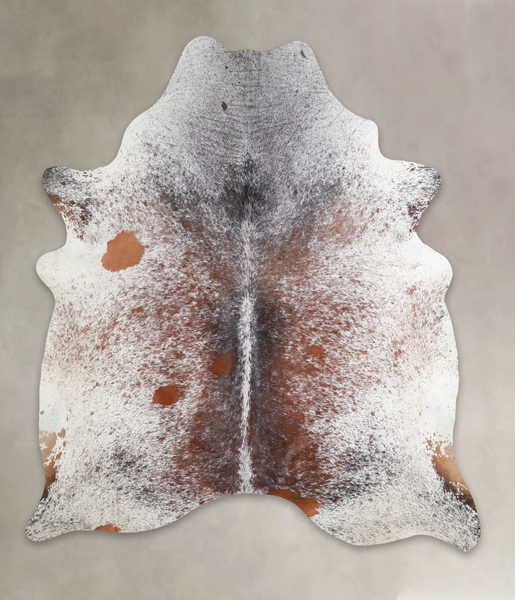 Salt and Pepper Brown Cowhide Rug #A23835