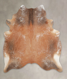 Salt and Pepper Brown Cowhide Rug #A23853