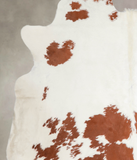 Brown and White Cowhide Rug #A23856