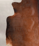 Solid Brown Cowhide Rug #A23880