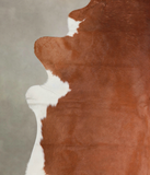 Brown and White Regular Cowhide Rug #A23889