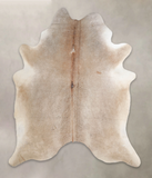 Grey with Beige Cowhide Rug #A23890