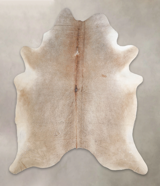 Grey with Beige Cowhide Rug #A23890