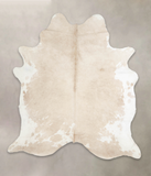Beige and White Cowhide Rug #A23923