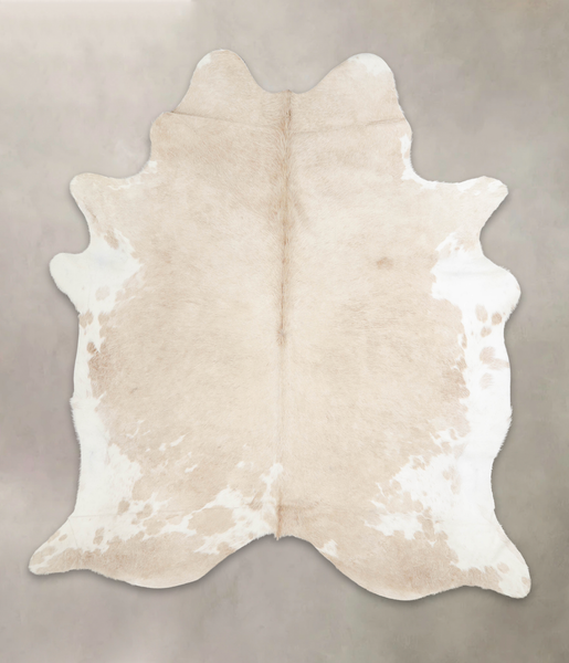 Beige and White Cowhide Rug #A23923