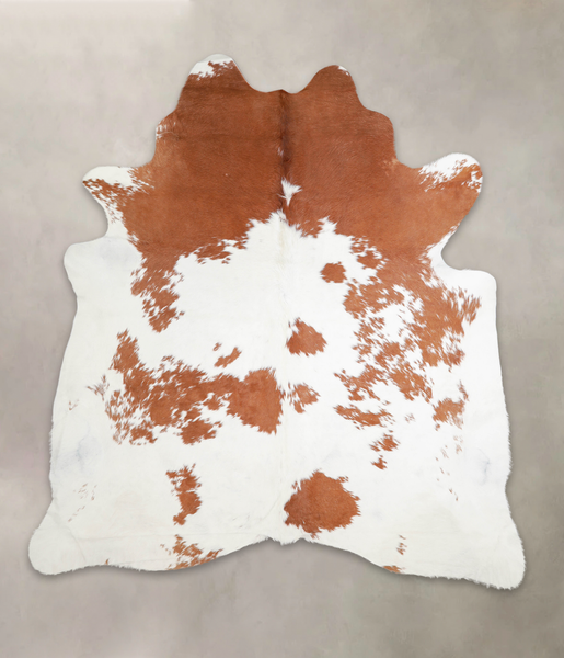 Brown and White Cowhide Rug #A23933