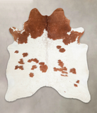 Brown and White Cowhide Rug #A23935
