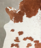 Brown and White Cowhide Rug #A23935